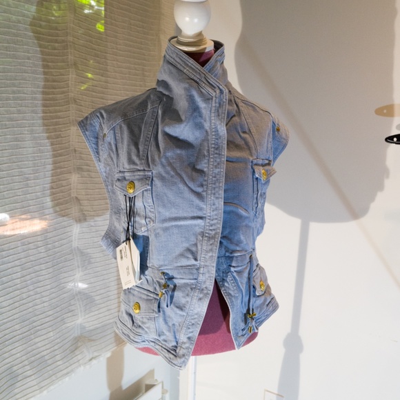 💯 Authentic Balmain Biker Vest - Picture 7 of 7